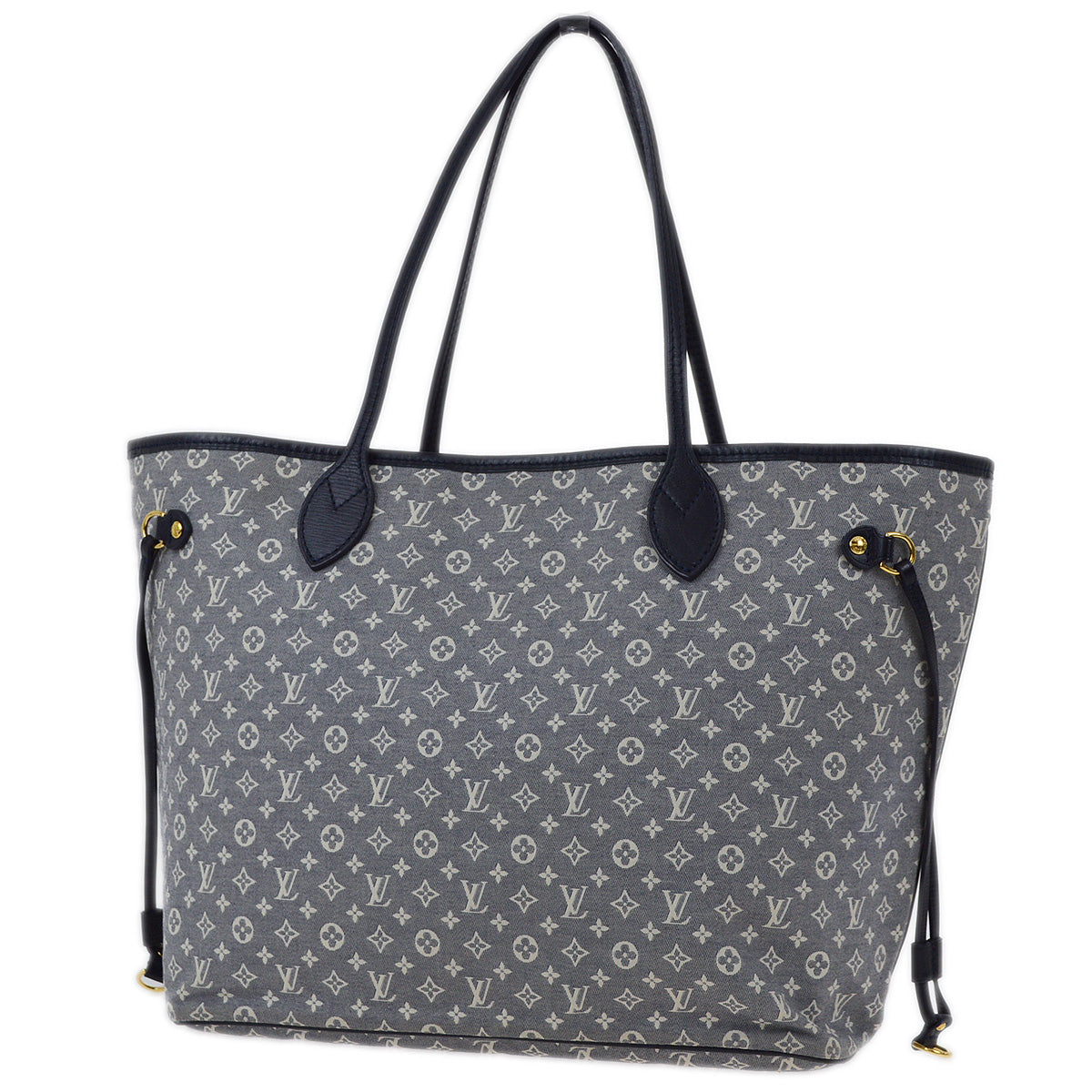 Louis Vuitton 2012 Navy Monogram Idylle Neverfull MM Tote M40514