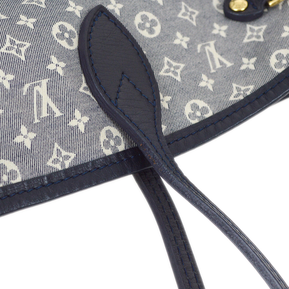 Louis Vuitton 2012 Navy Monogram Idylle Neverfull MM Tote M40514