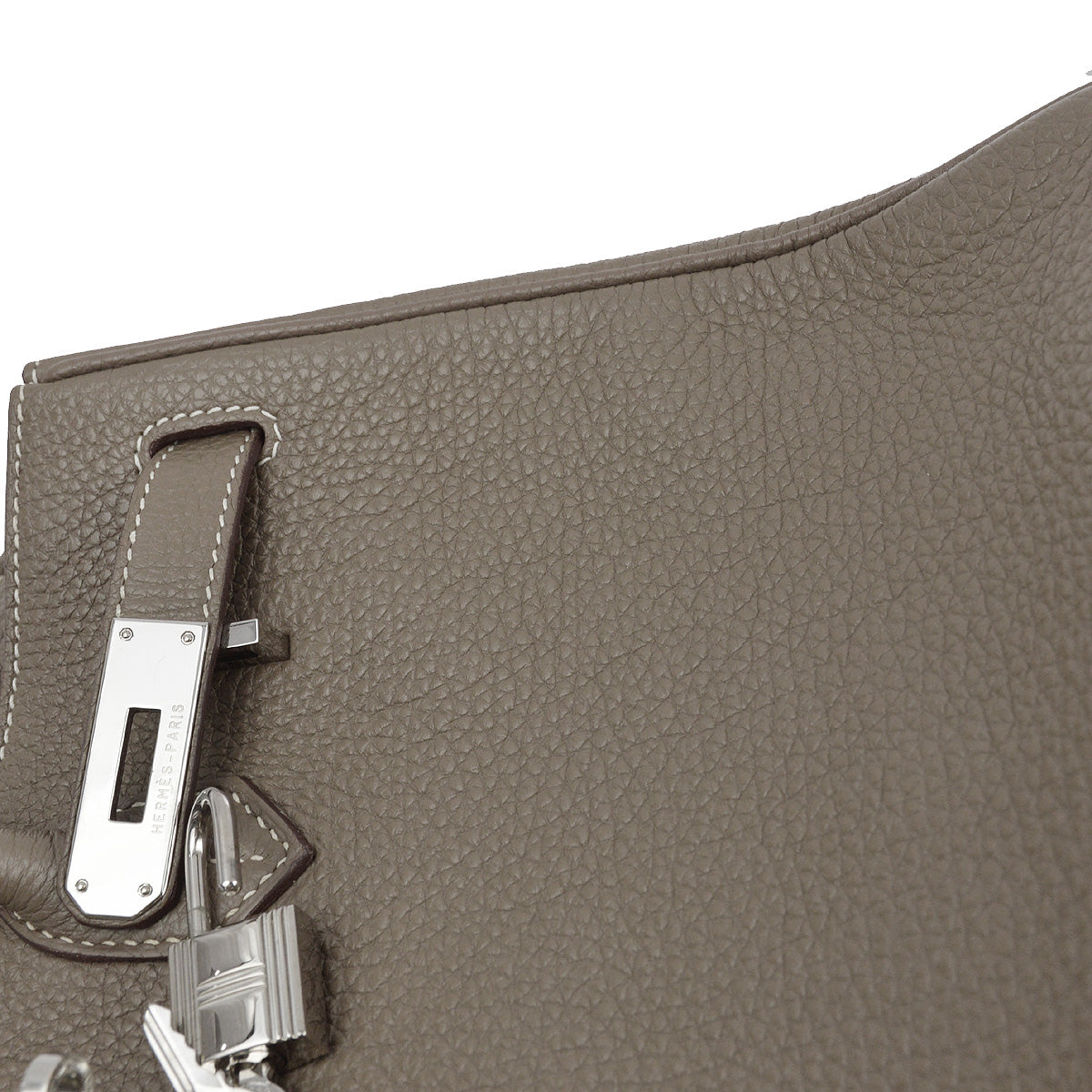 Hermes 2011 Etoupe Gray Taurillon Clemence Birkin 30 Handbag