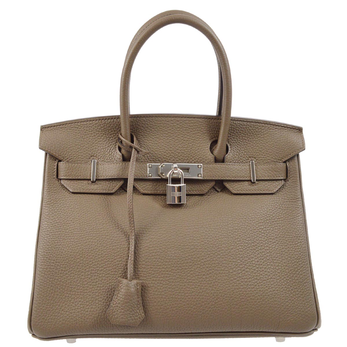 Hermes Taupe Gray Togo Birkin 30 Handbag