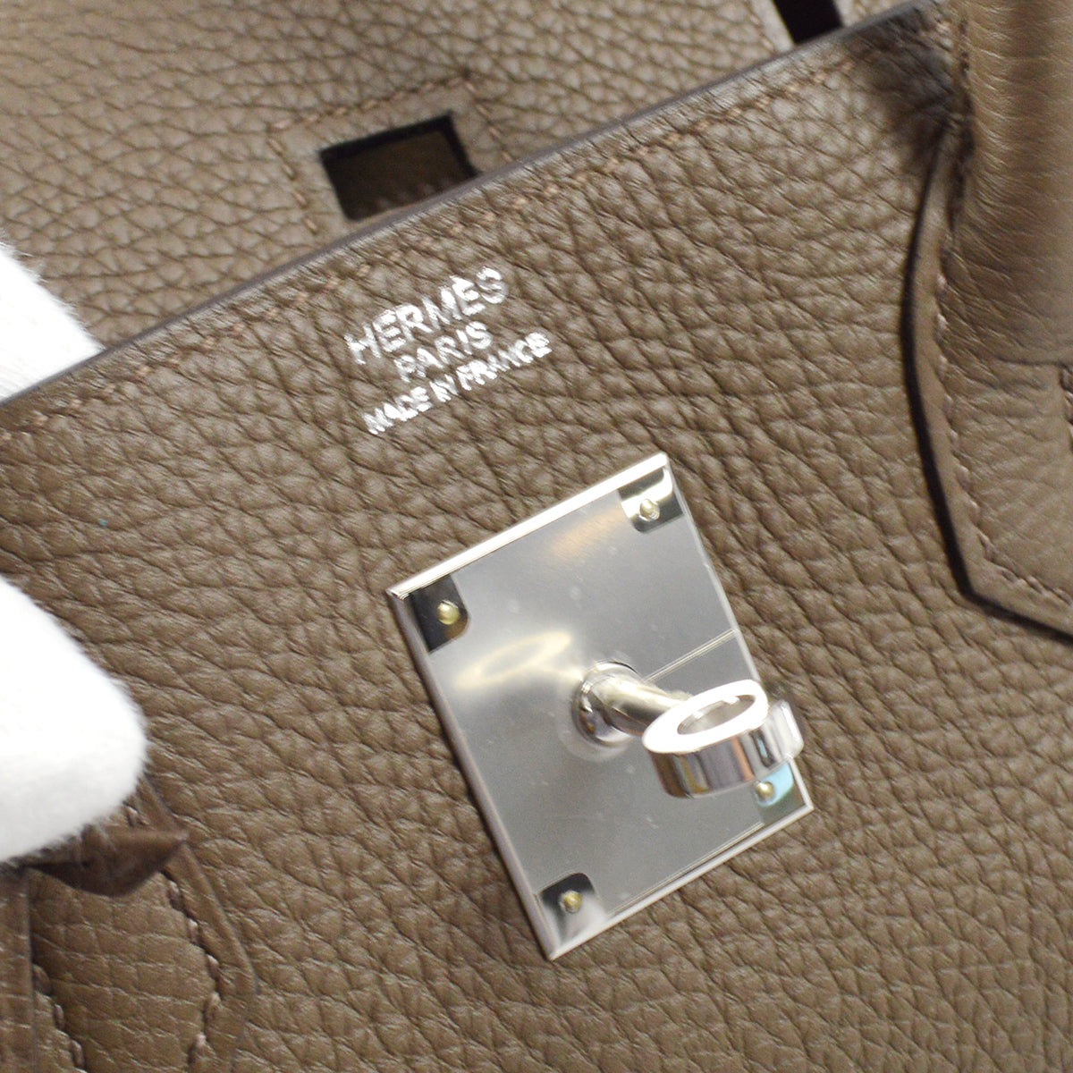 Hermes Taupe Gray Togo Birkin 30 Handbag