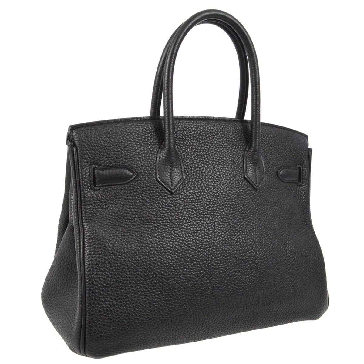 Hermes 2015 Black Taurillon Clemence Birkin 30 Handbag