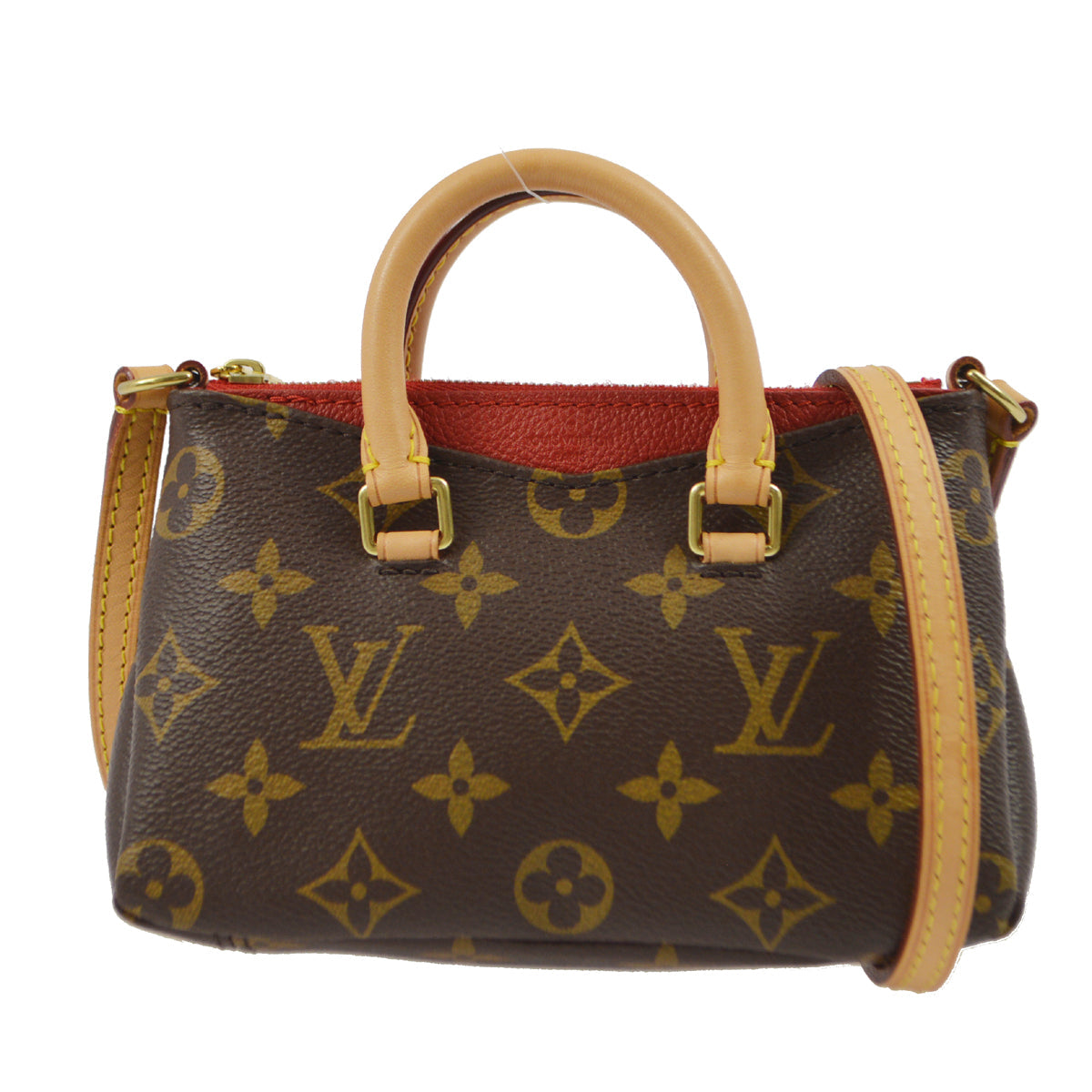 Louis Vuitton 2015 Monogram Nano Pallas Crossbody Bag M61254