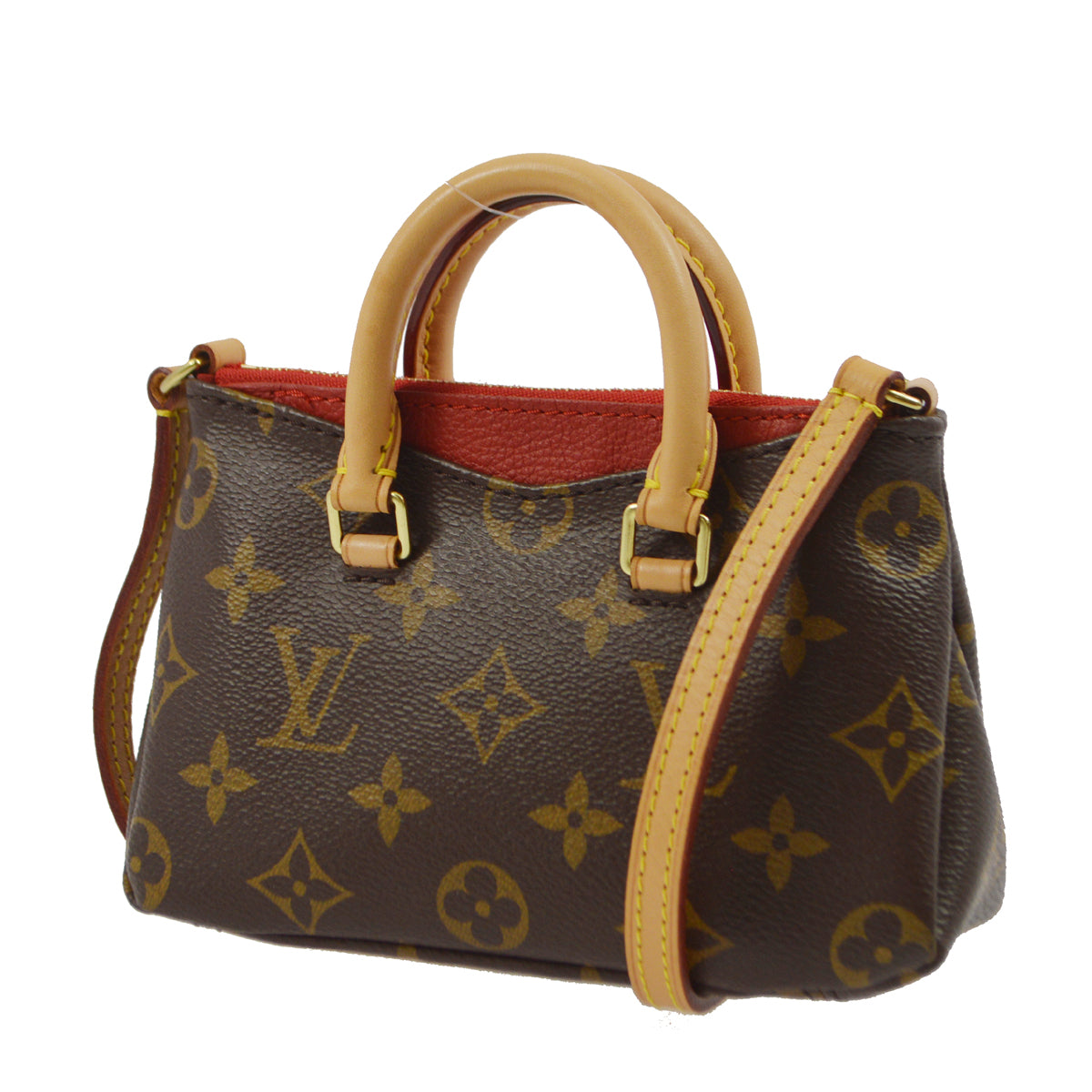 Louis Vuitton 2015 Monogram Nano Pallas Crossbody Bag M61254