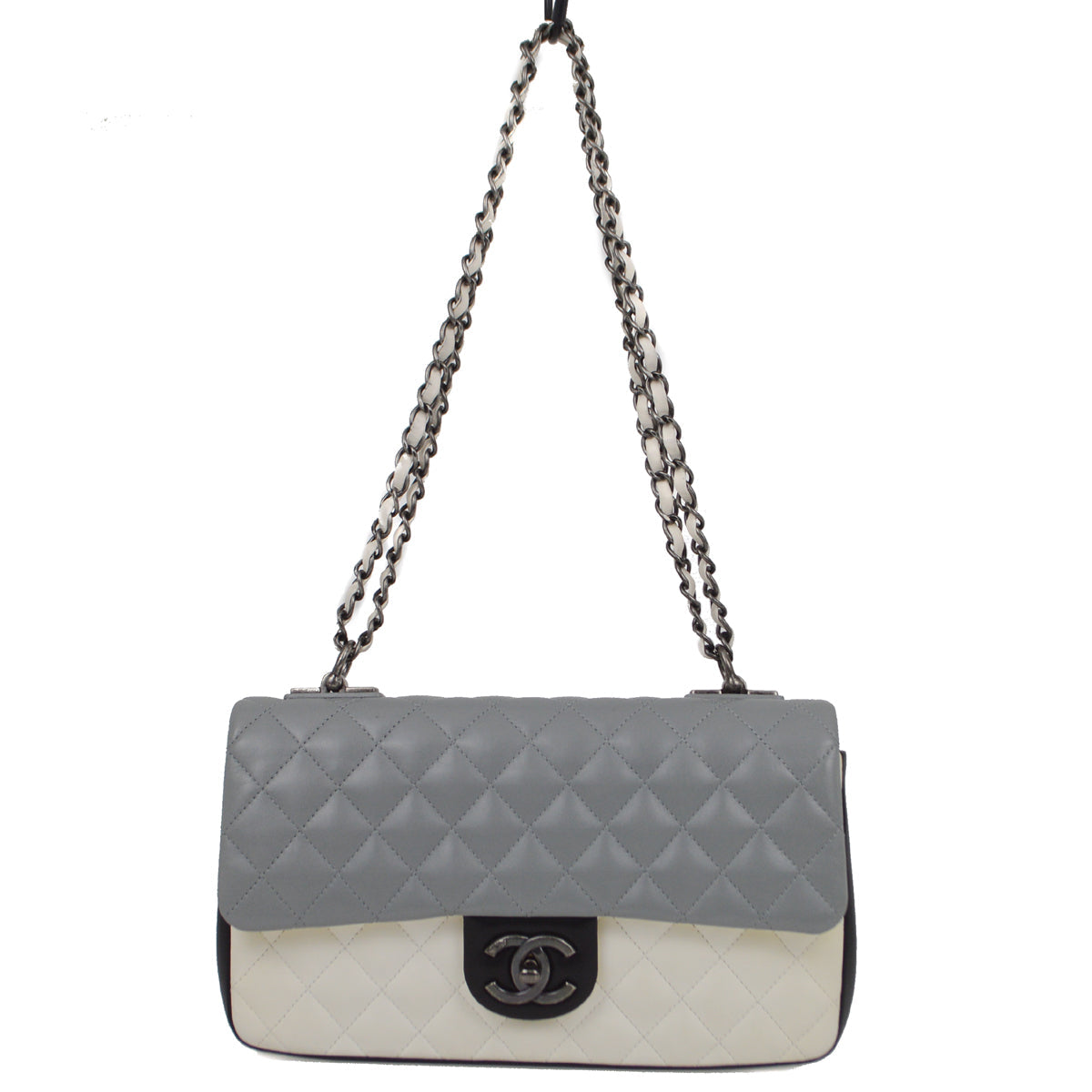 Chanel 2014-2015 Multicolor Lambskin Classic Single Flap Shoulder Bag