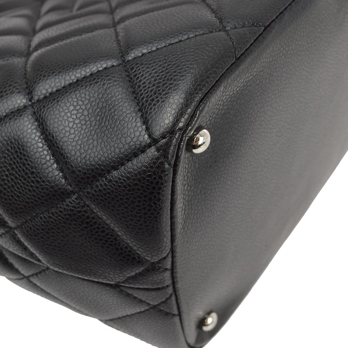Chanel 2012-2013 Black Caviar Shoulder Tote Bag