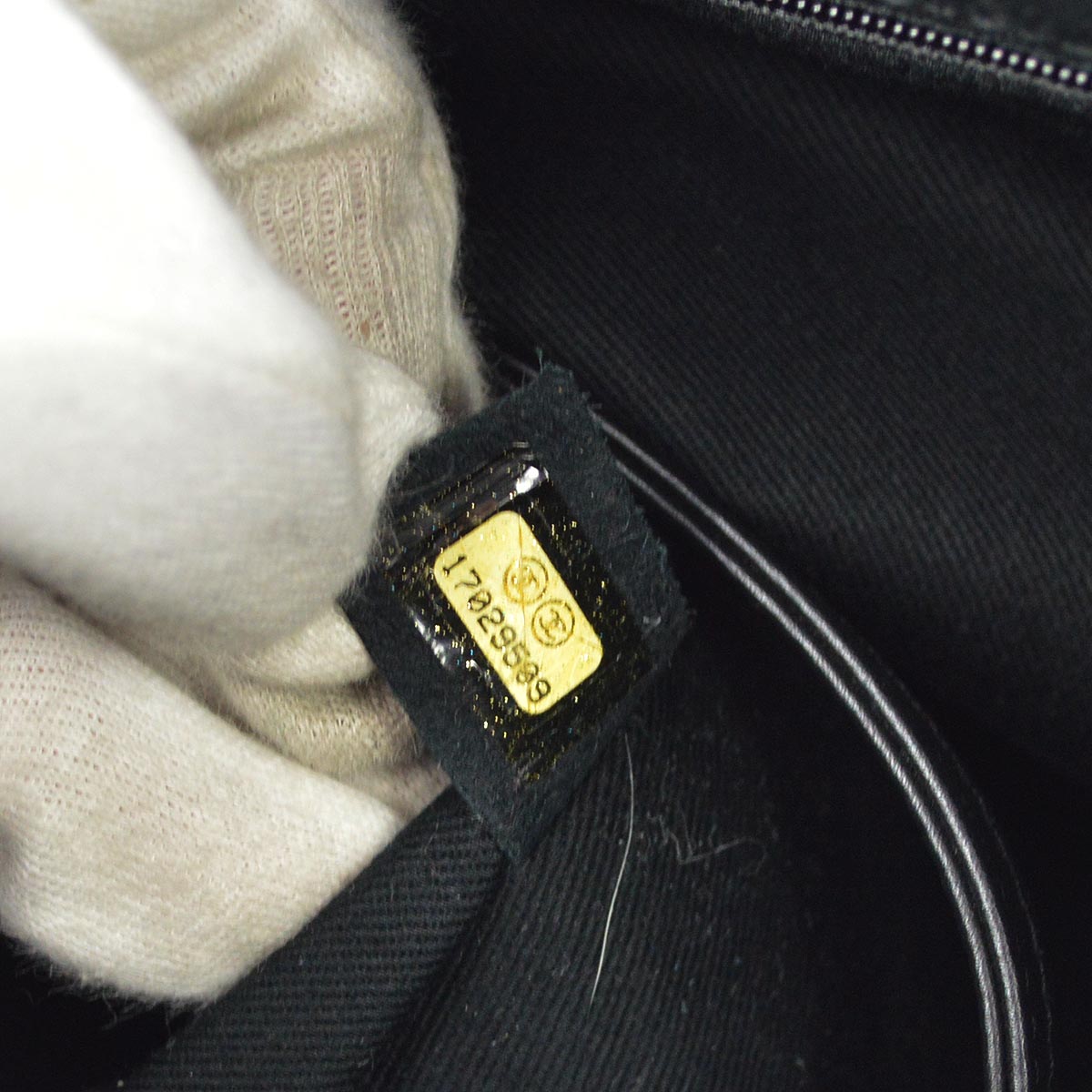 Chanel 2012-2013 Black Caviar Shoulder Tote Bag