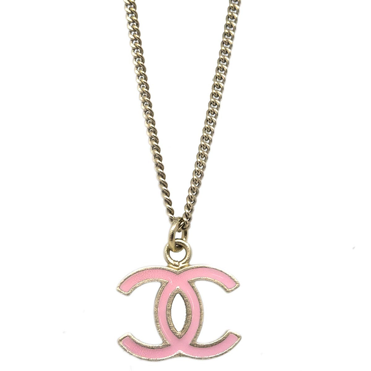 Chanel Gold CC Pendant Necklace B11C