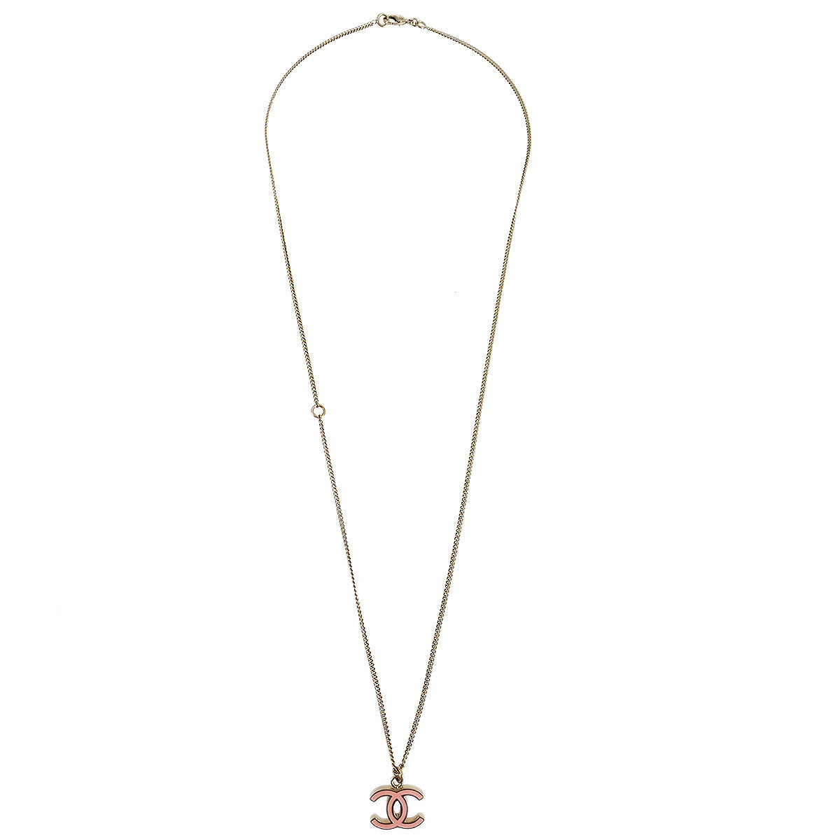 Chanel Gold CC Pendant Necklace B11C