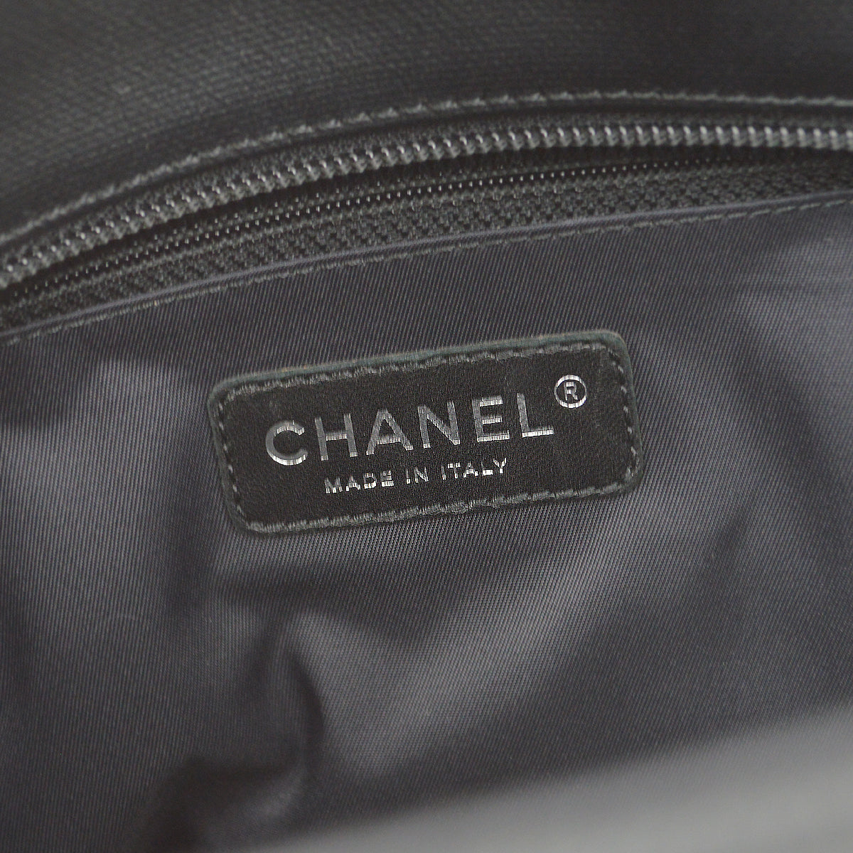 Chanel 2012 Black Canvas Paris-Biarritz PM Tote Handbag