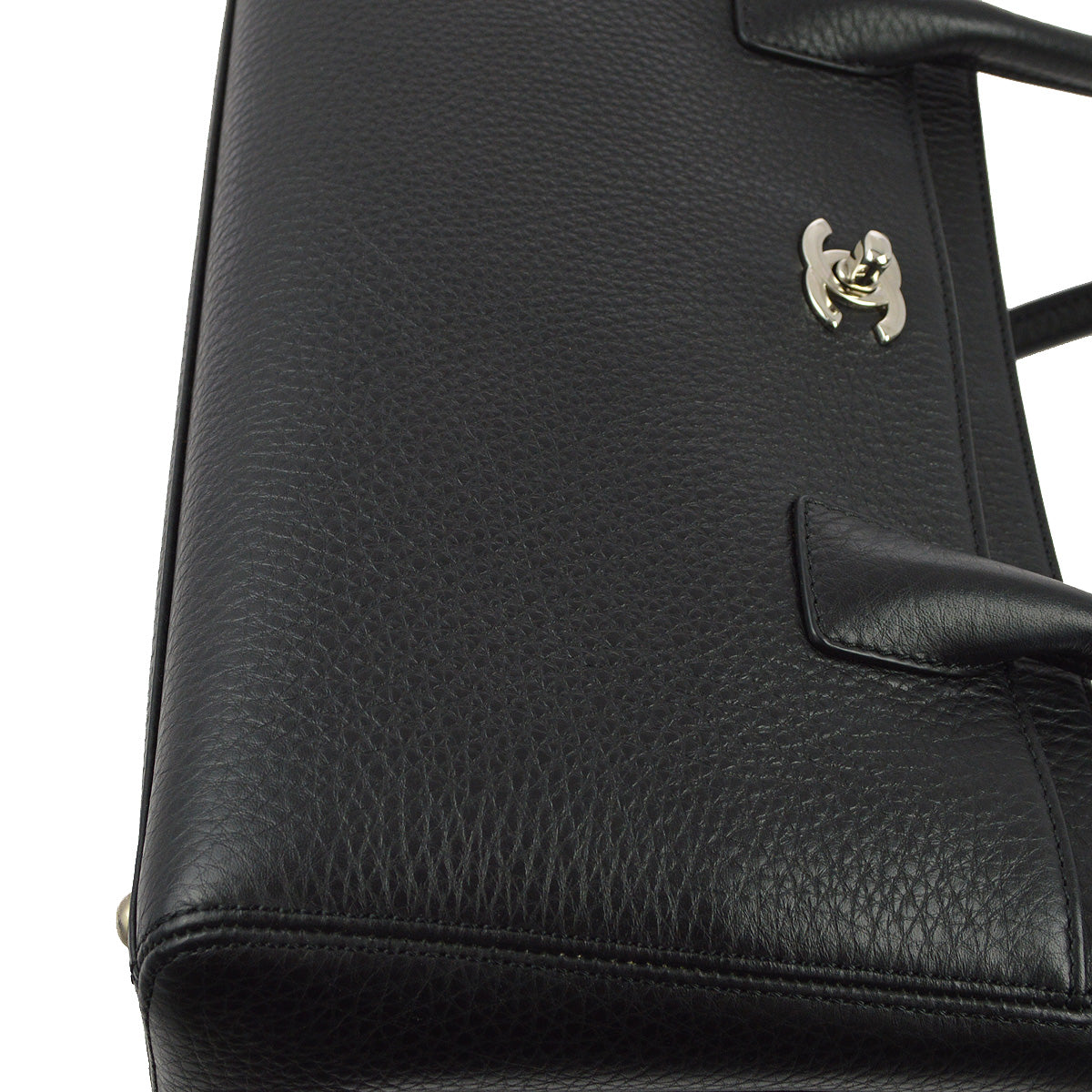 Chanel 2014 Black Calfskin Executive Tote Handbag
