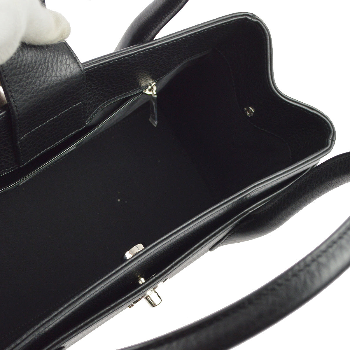 Chanel 2014 Black Calfskin Executive Tote Handbag