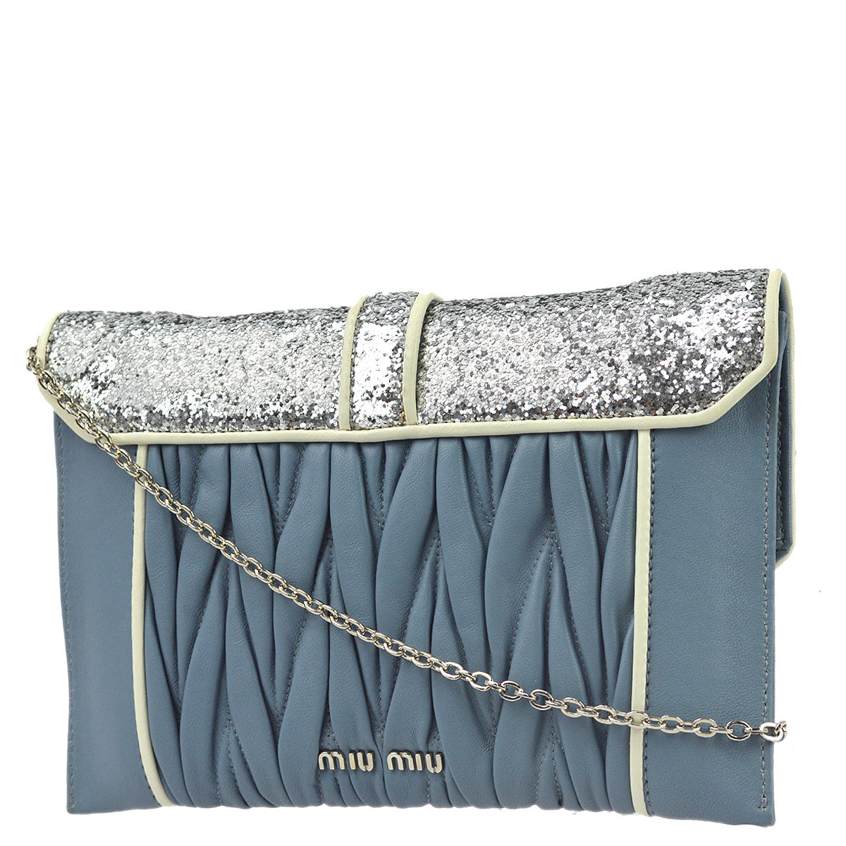 Miu Miu Light Blue Shoulder Bag