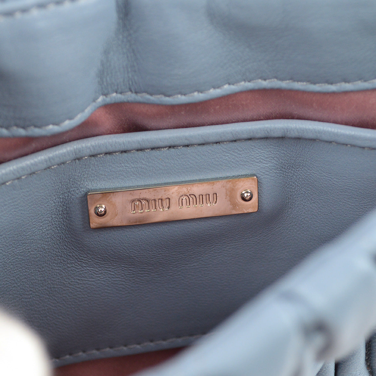 Miu Miu Light Blue Shoulder Bag