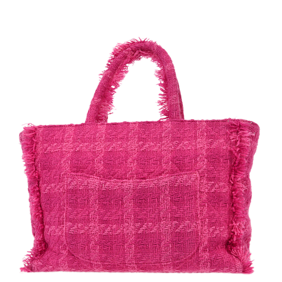 Chanel 2019 Pink Tweed Tote Handbag