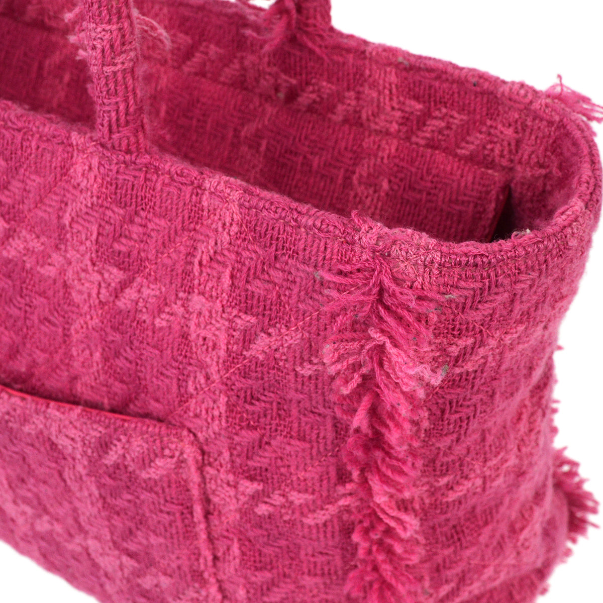Chanel 2019 Pink Tweed Tote Handbag