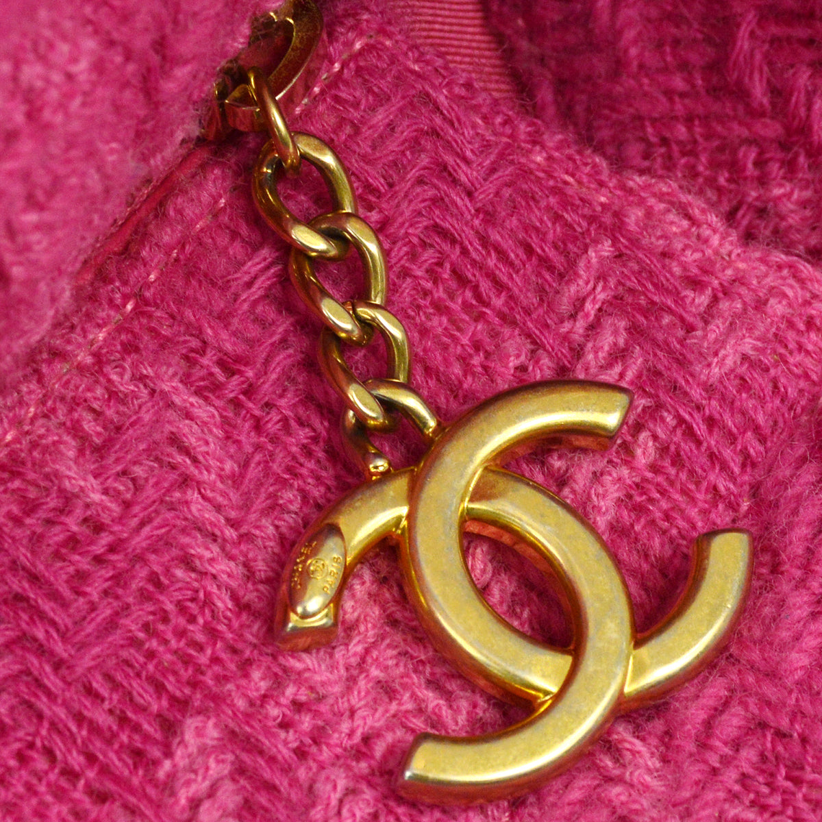 Chanel 2019 Pink Tweed Tote Handbag