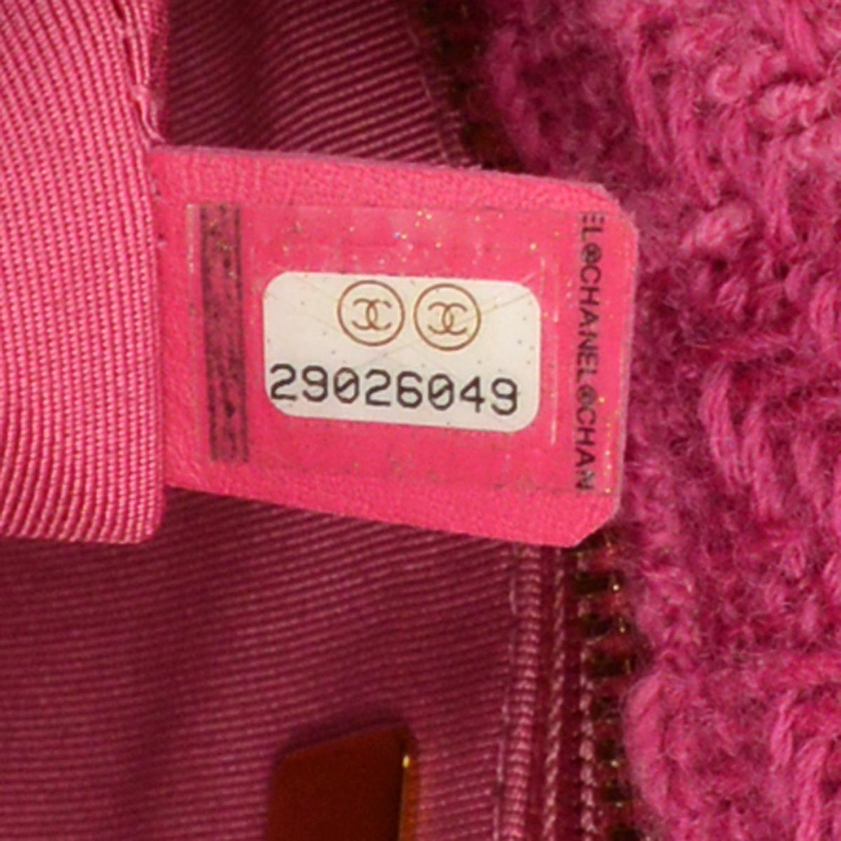 Chanel 2019 Pink Tweed Tote Handbag