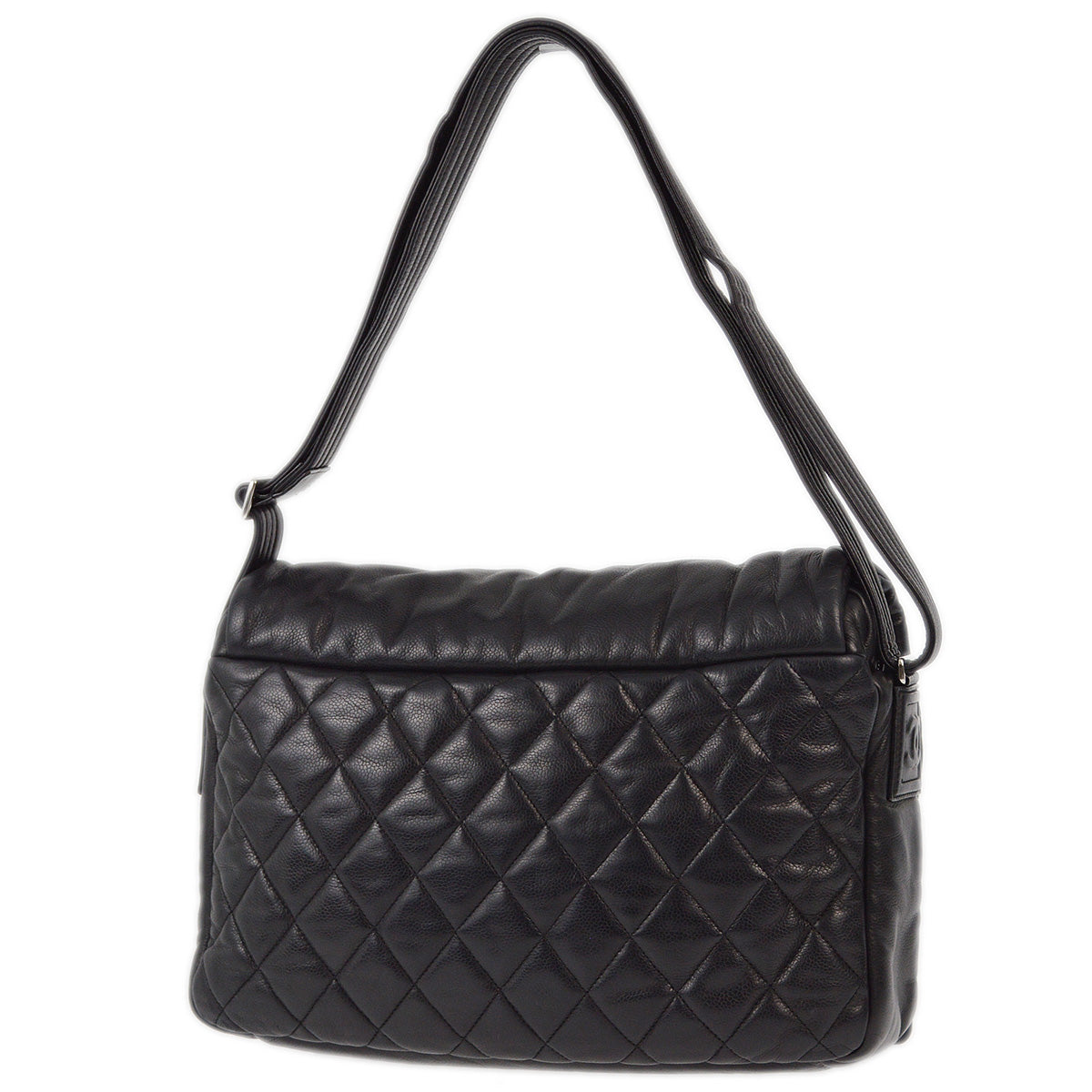 Chanel 2009-2010 Black Caviar Coco Cocoon Shoulder Bag