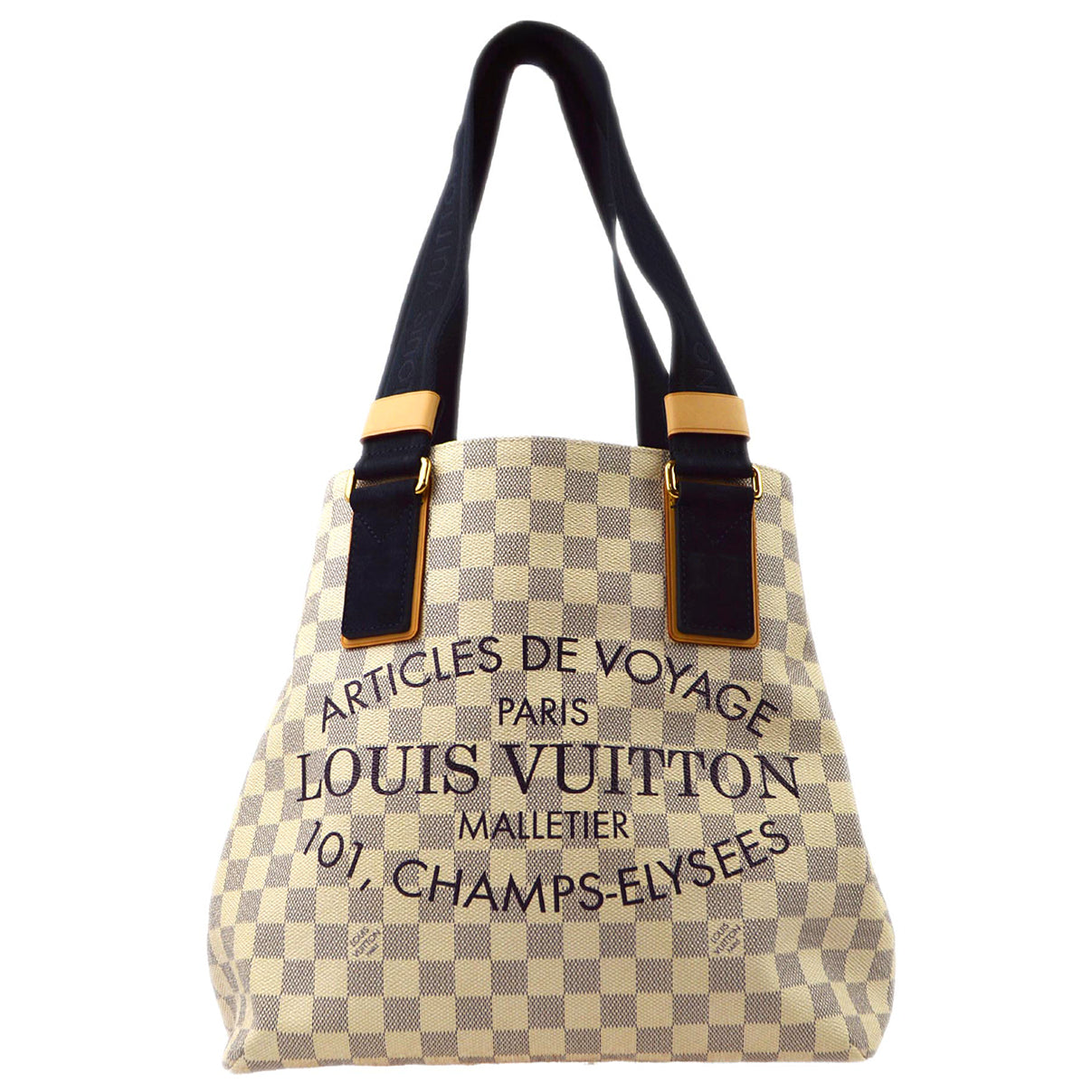 Louis Vuitton 2012 Damier Azur Plan Soleil Cabas PM Tote Bag N41179