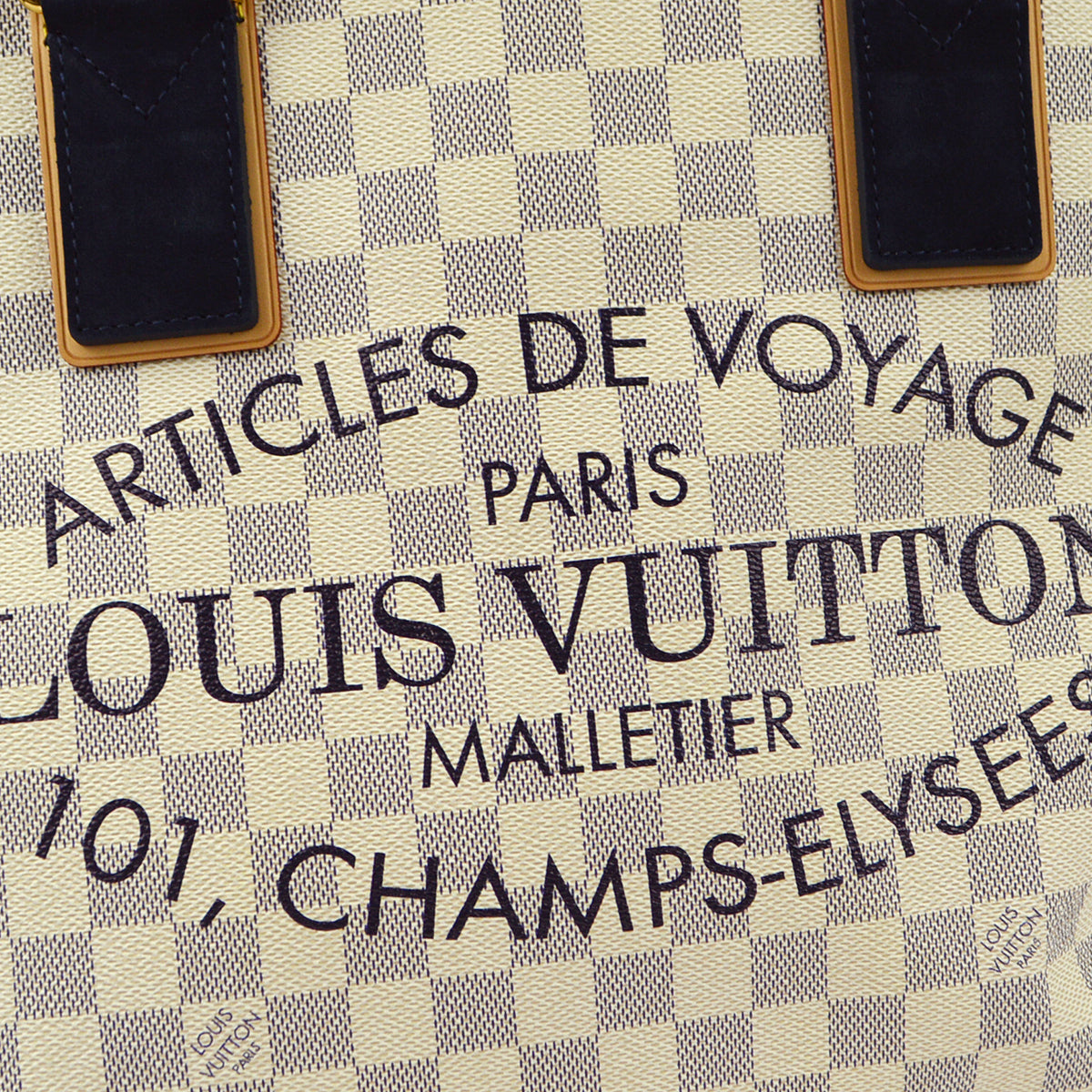 Louis Vuitton 2012 Damier Azur Plan Soleil Cabas PM Tote Bag N41179