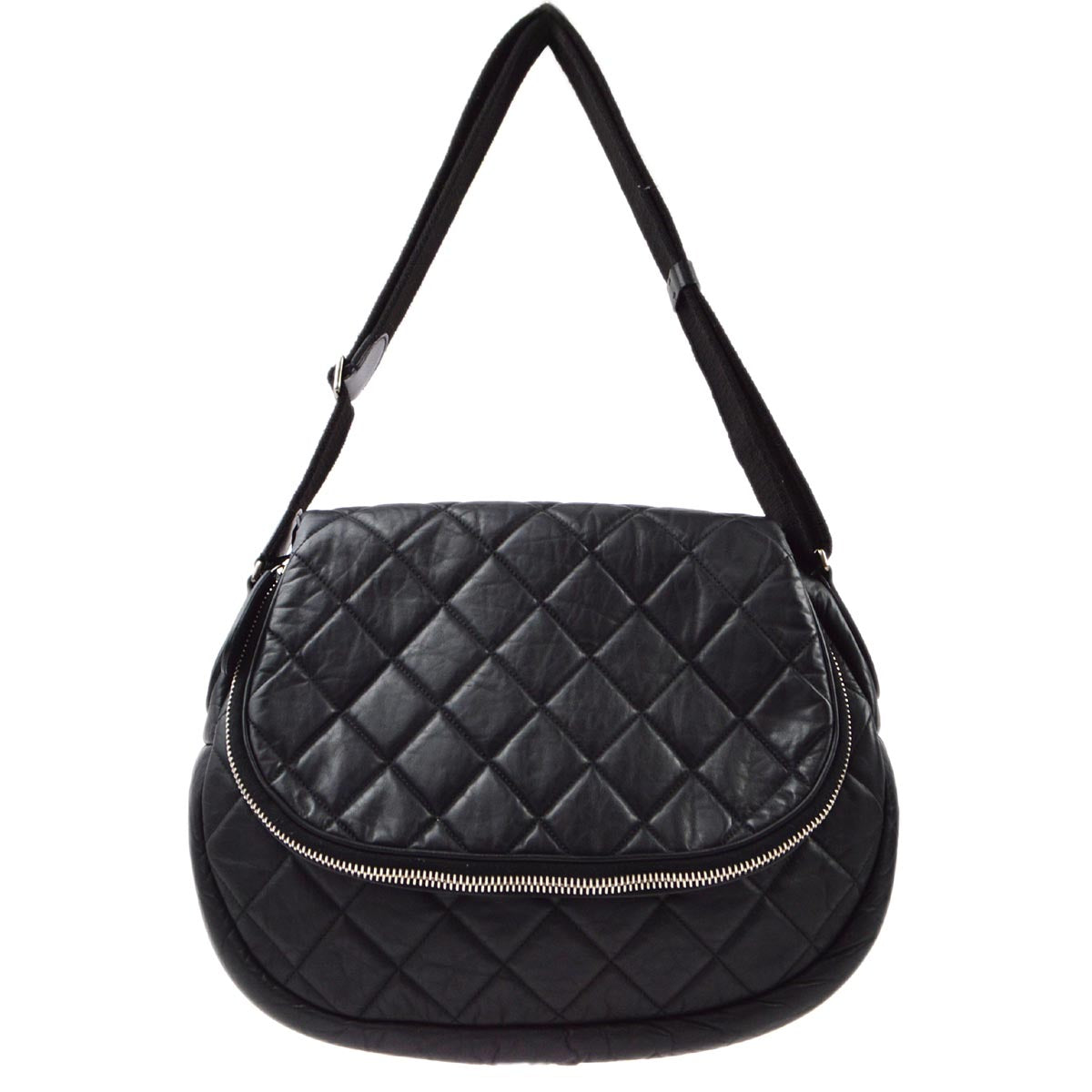 Chanel 2011 Black Nylon Coco Cocoon Shoulder Bag