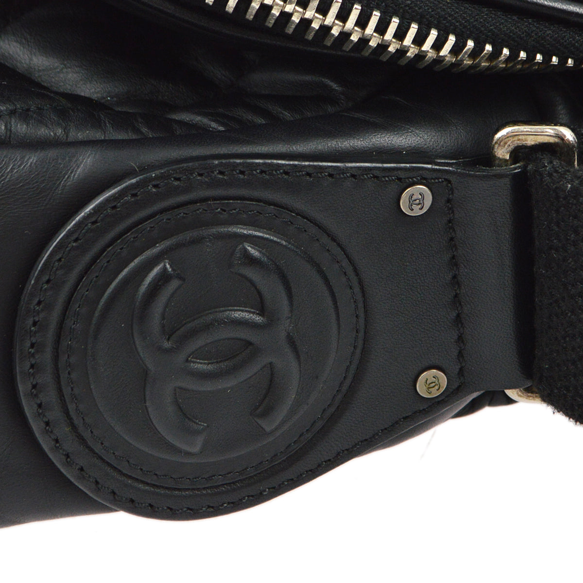 Chanel 2011 Black Nylon Coco Cocoon Shoulder Bag