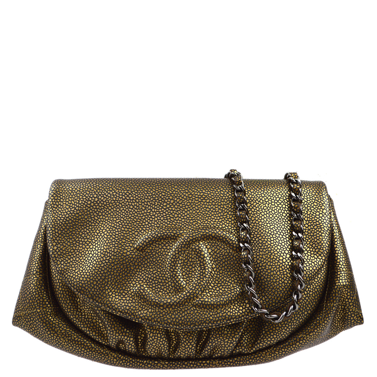 Chanel 2012-2013 Gold Leather WOC Wallet On Chain