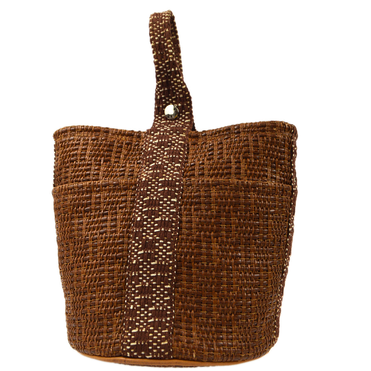 Hermes Brown Cellulose Tamur PM Handbag