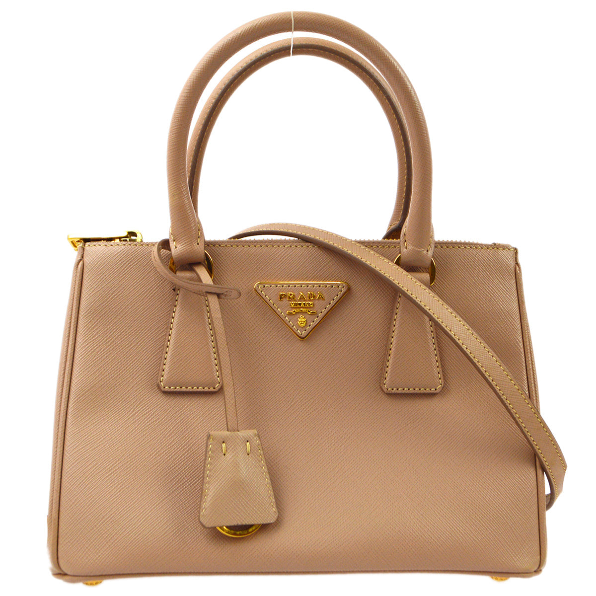 Prada Pink Galleria Saffiano Small 2way Handbag