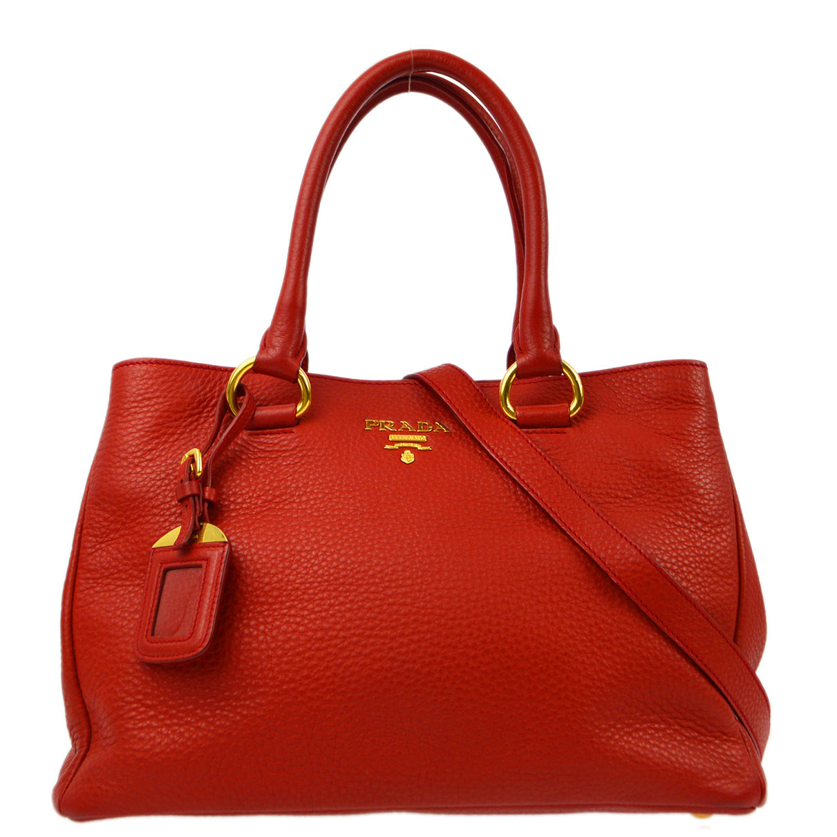 Prada Red 2way Shoulder Handbag