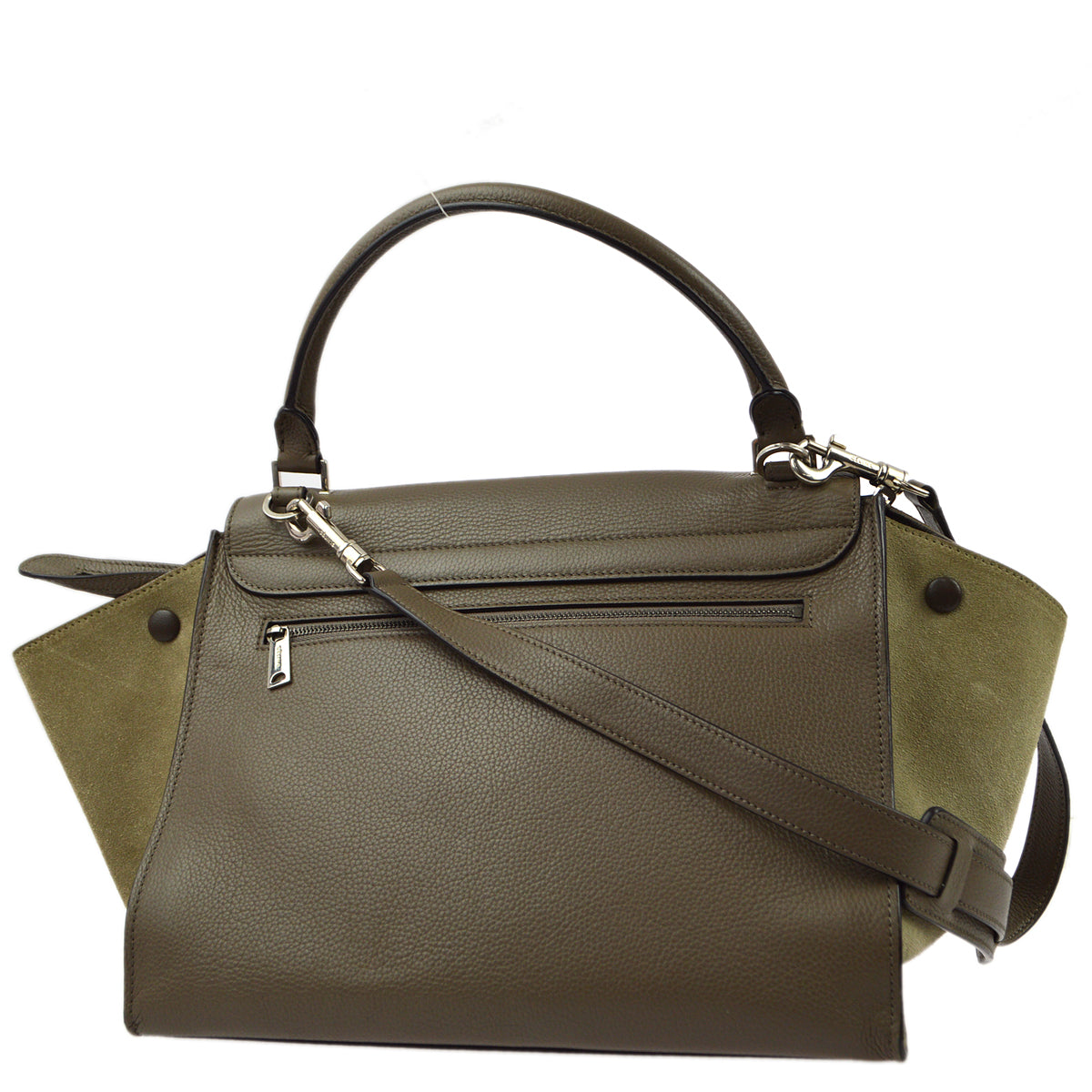 Celine Gray Trapeze 2way Tote Handbag
