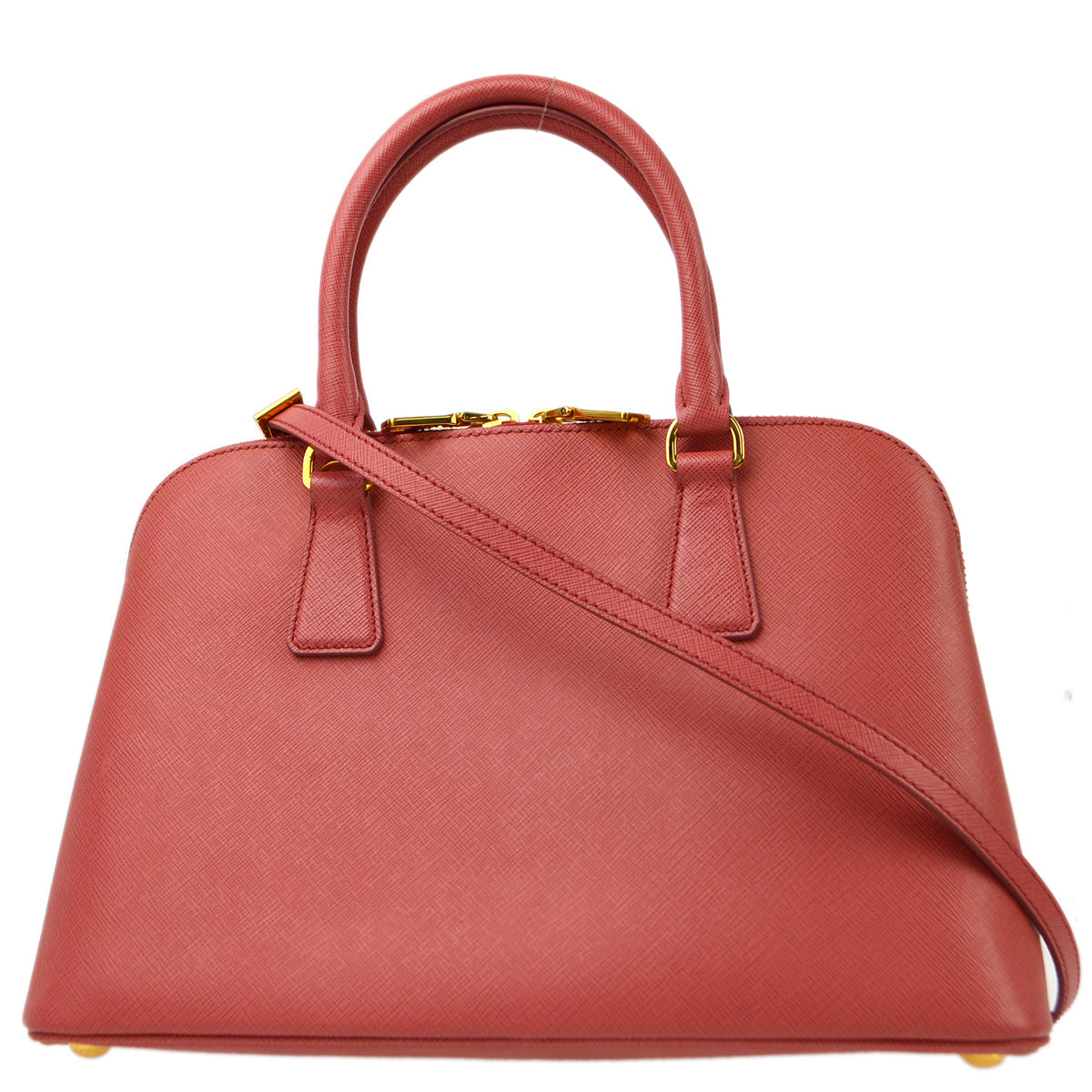 Prada Promenade Pink Saffiano 2way Shoulder Handbag