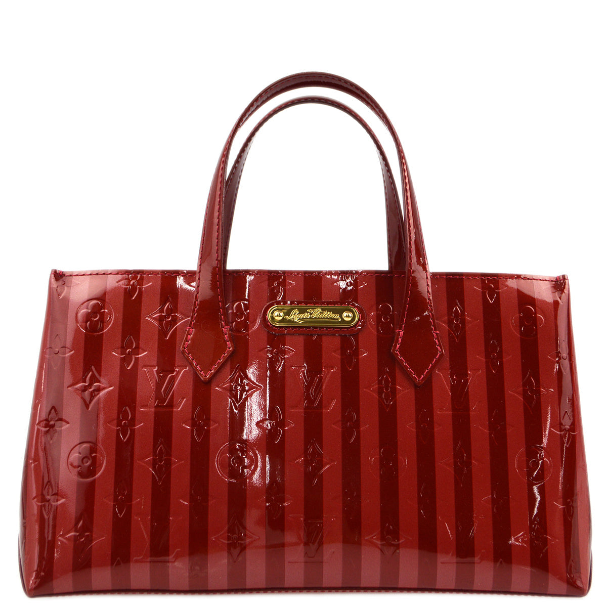 Louis Vuitton Red Monogram Vernis Wilshire PM Tote Bag M91702