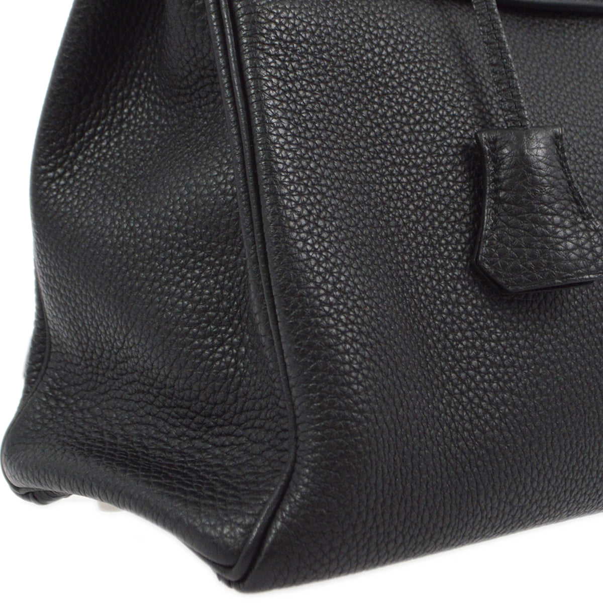 Hermes 2011 Black Togo Kelly 32 Retourne 2way Shoulder Handbag