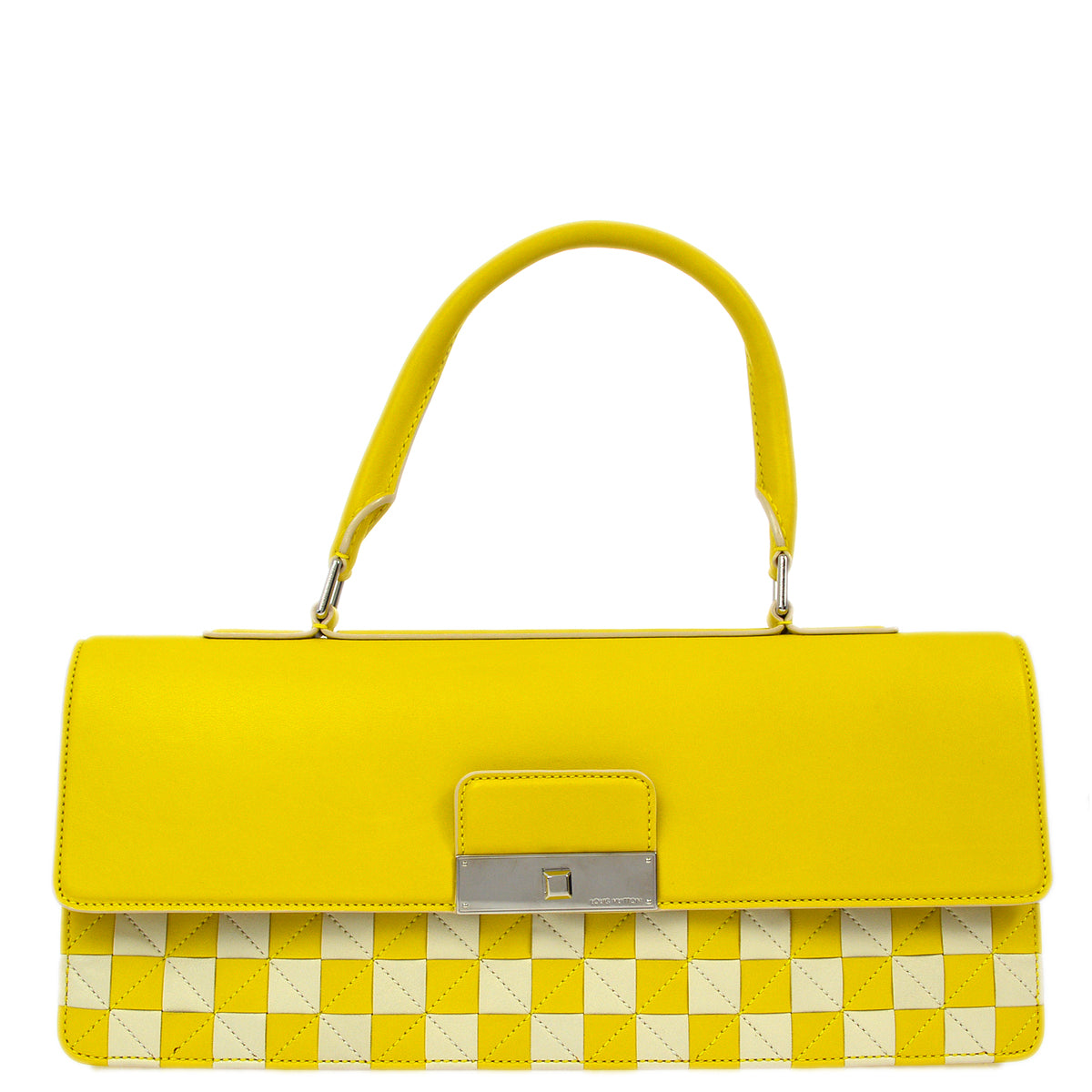 Louis Vuitton 2013 Yellow Damier Collection Envelope East West Handbag