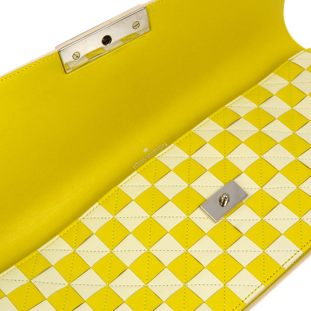 Louis Vuitton 2013 Yellow Damier Collection Envelope East West Handbag