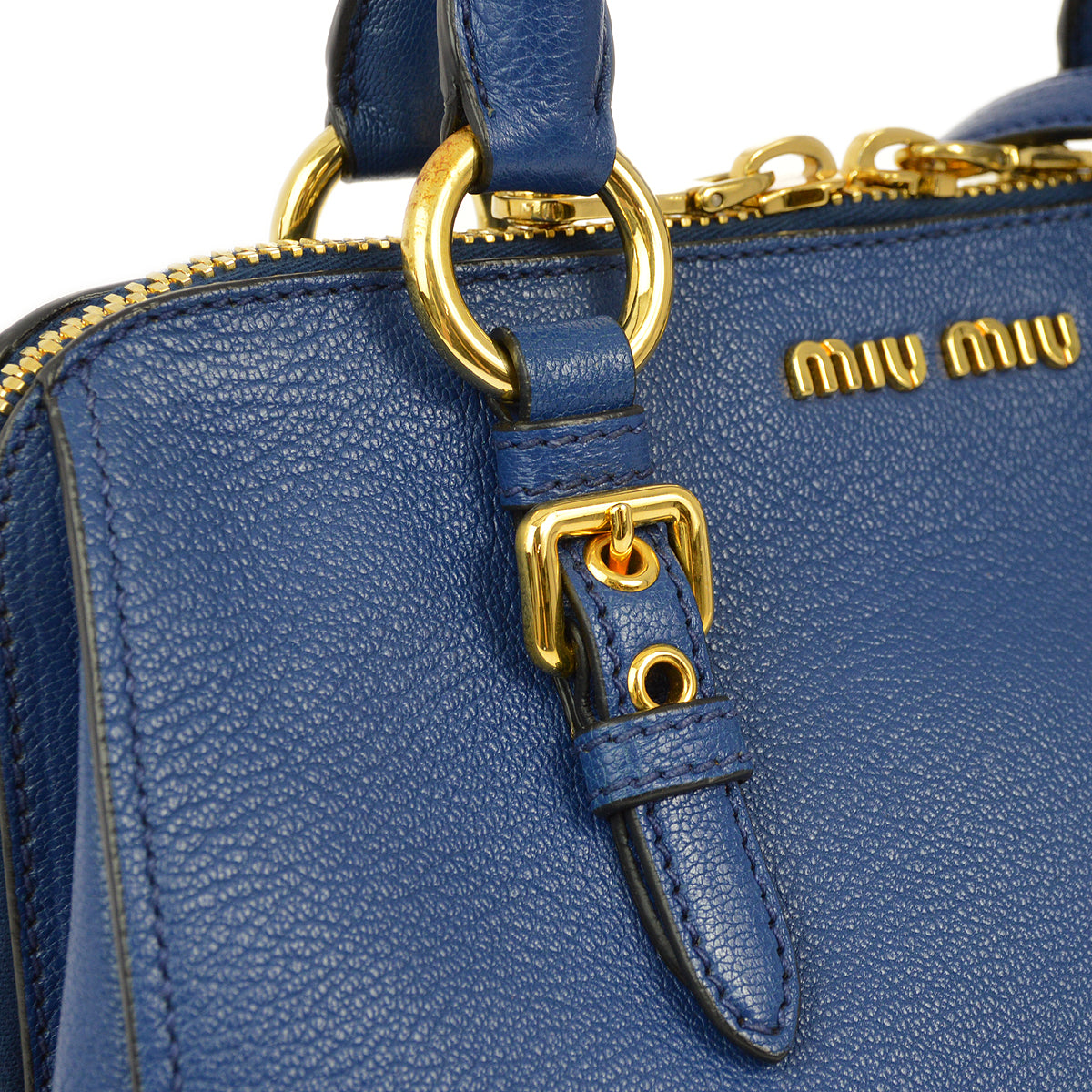 Miu Miu Blue 2way Shoulder Handbag