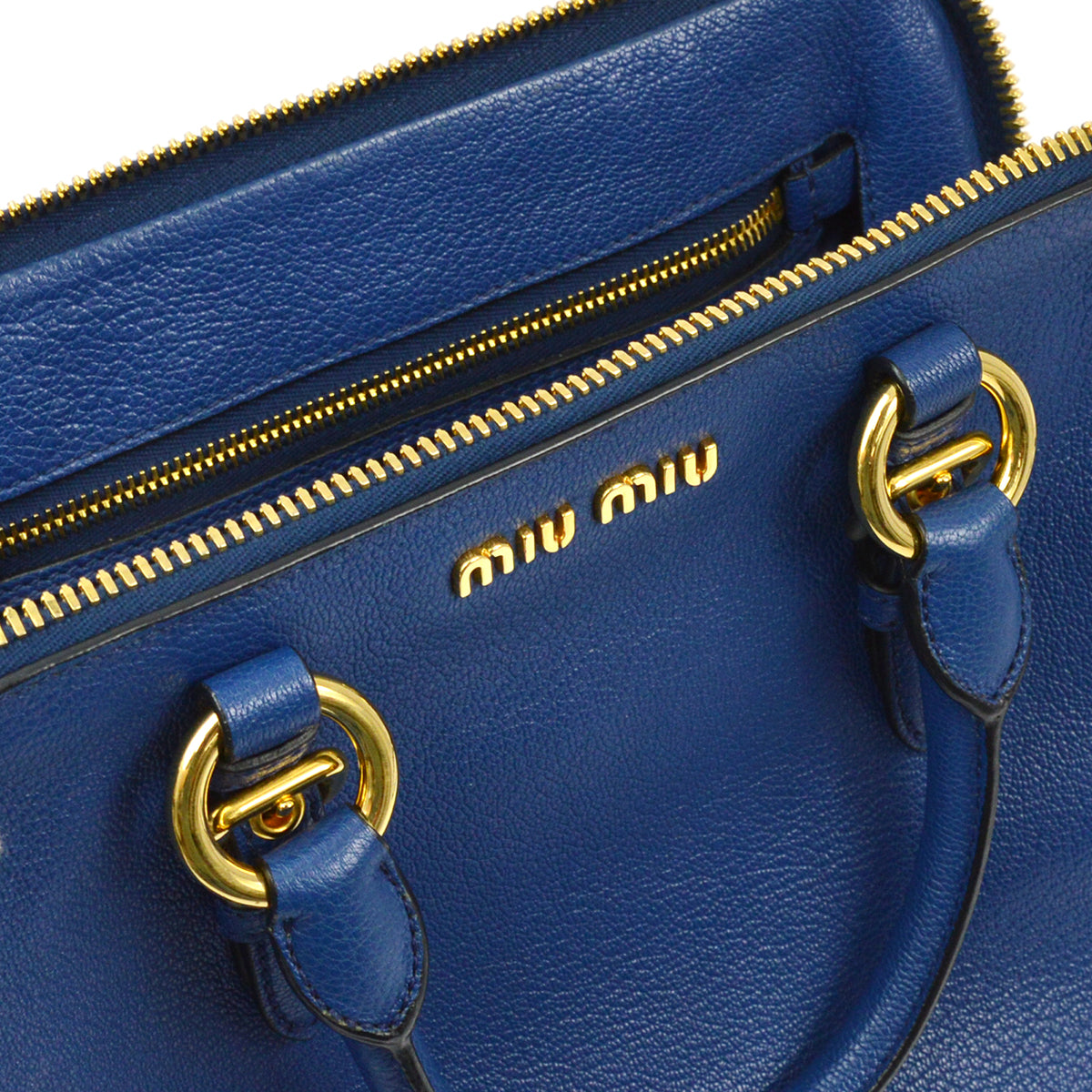 Miu Miu Blue 2way Shoulder Handbag