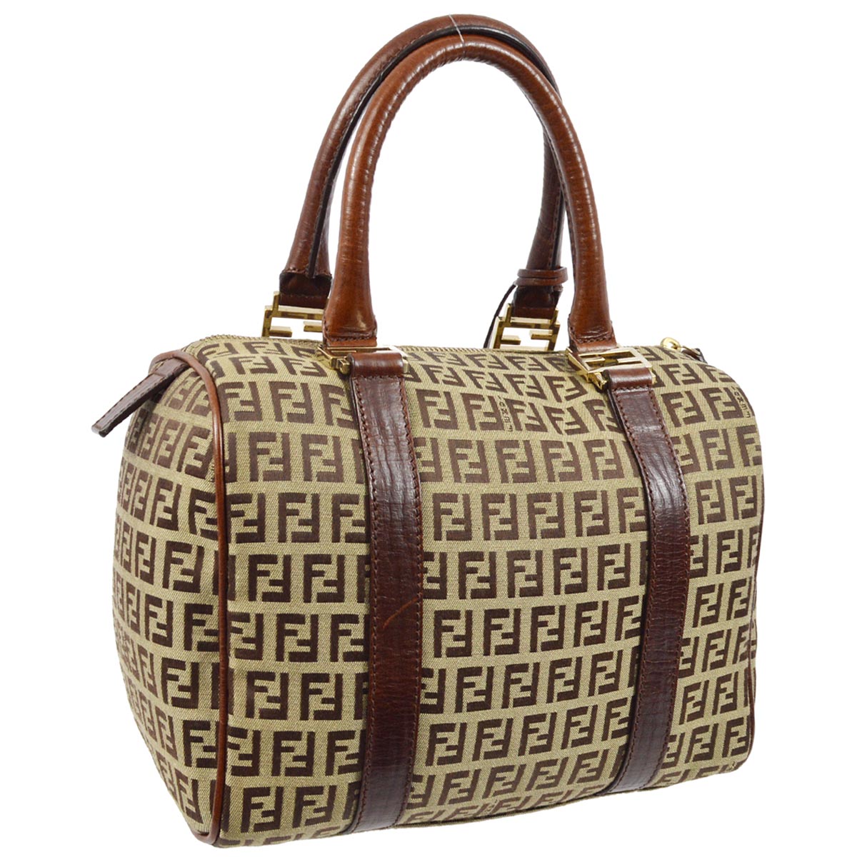 Fendi Brown Zucchino Handbag