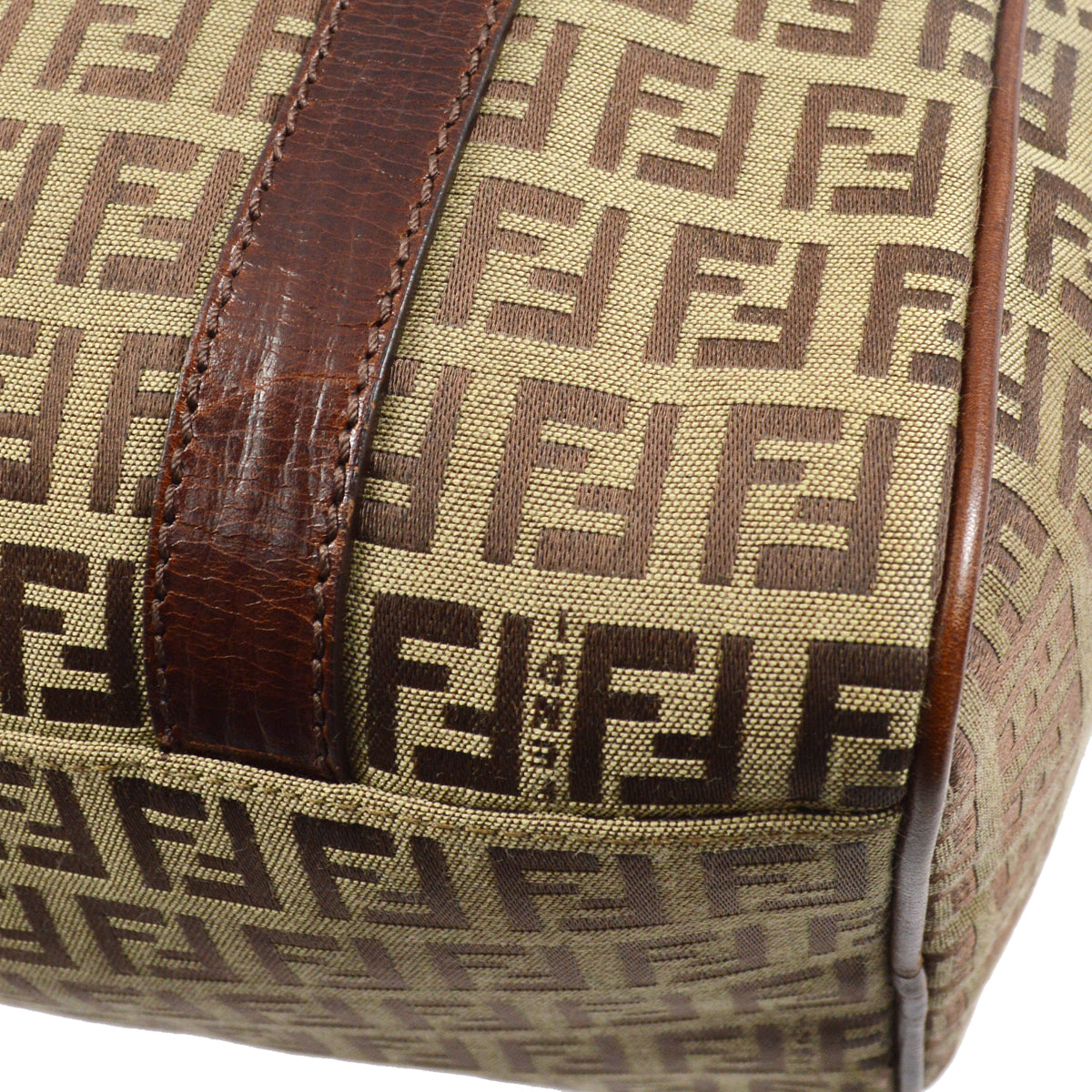 Fendi Brown Zucchino Handbag