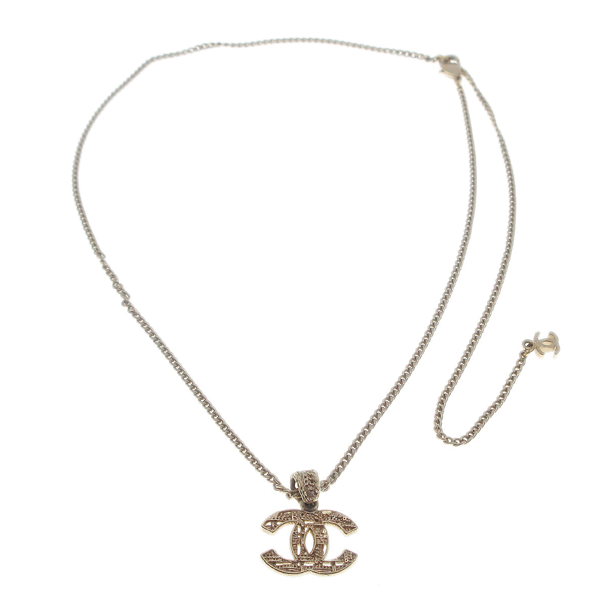 Chanel Gold CC Pendant Necklace A14A