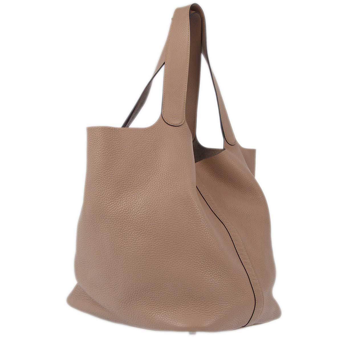 Hermes 2011 Gray Taurillon Clemence Picotin Lock 31 TGM Handbag