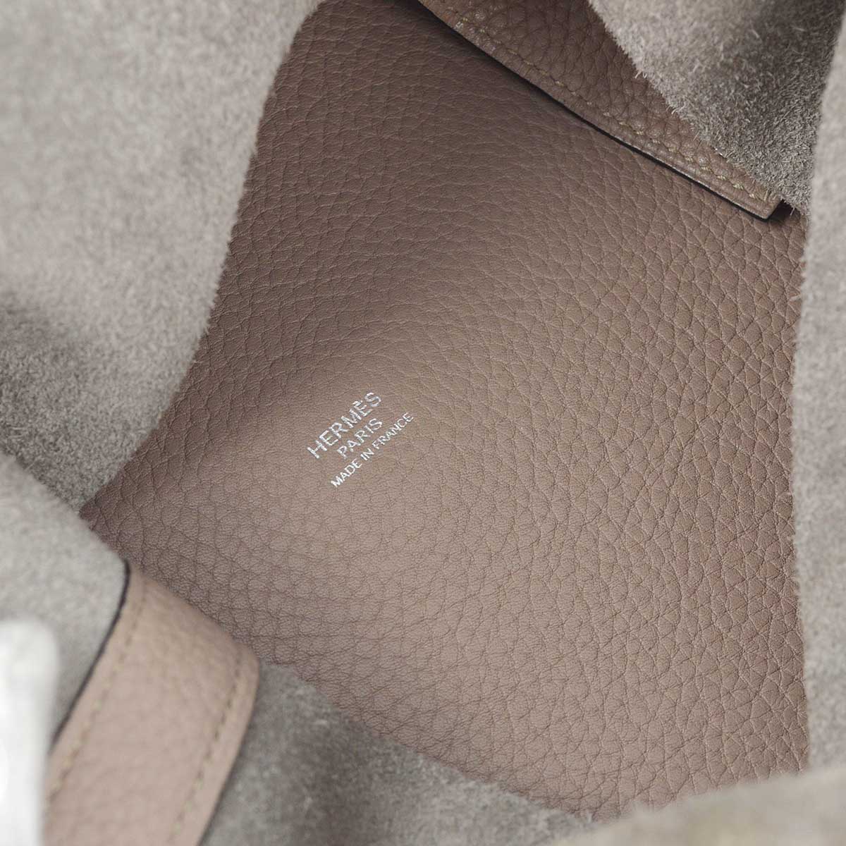 Hermes 2011 Gray Taurillon Clemence Picotin Lock 31 TGM Handbag