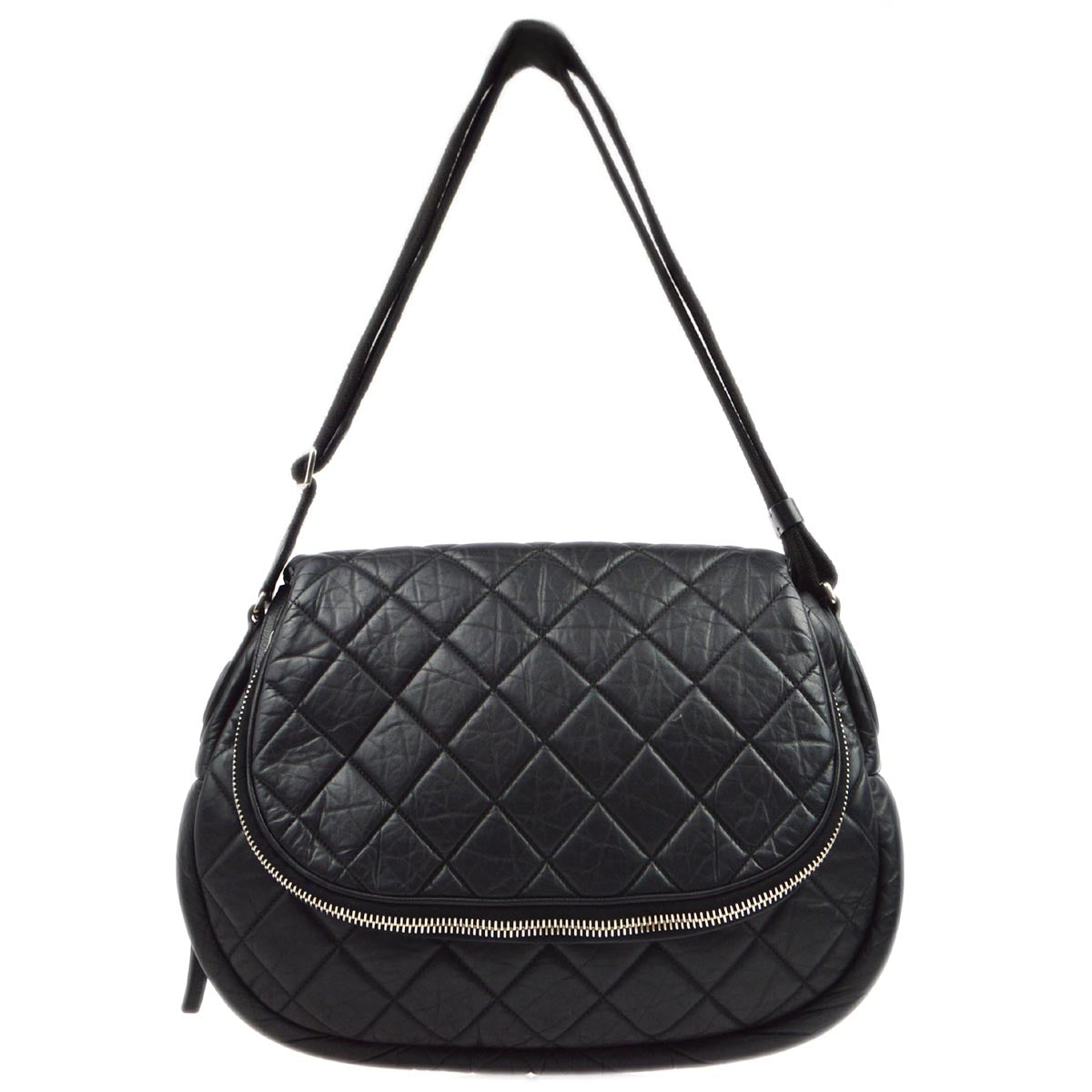 Chanel 2011 Black Nylon Coco Cocoon Shoulder Bag