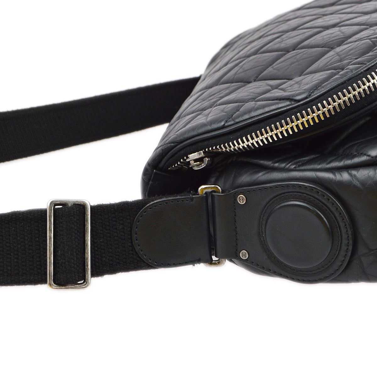 Chanel 2011 Black Nylon Coco Cocoon Shoulder Bag