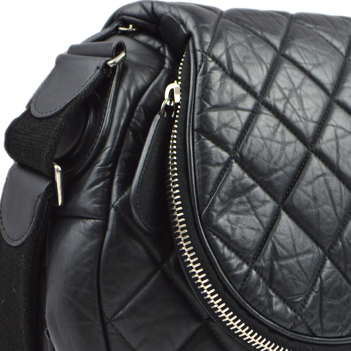 Chanel 2011 Black Nylon Coco Cocoon Shoulder Bag