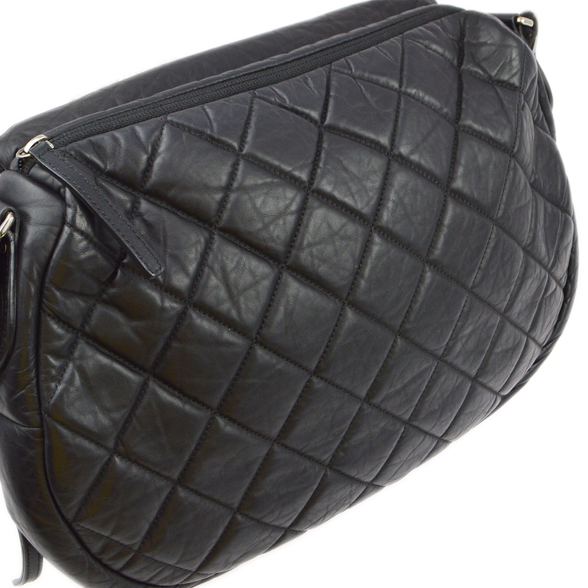 Chanel 2011 Black Nylon Coco Cocoon Shoulder Bag