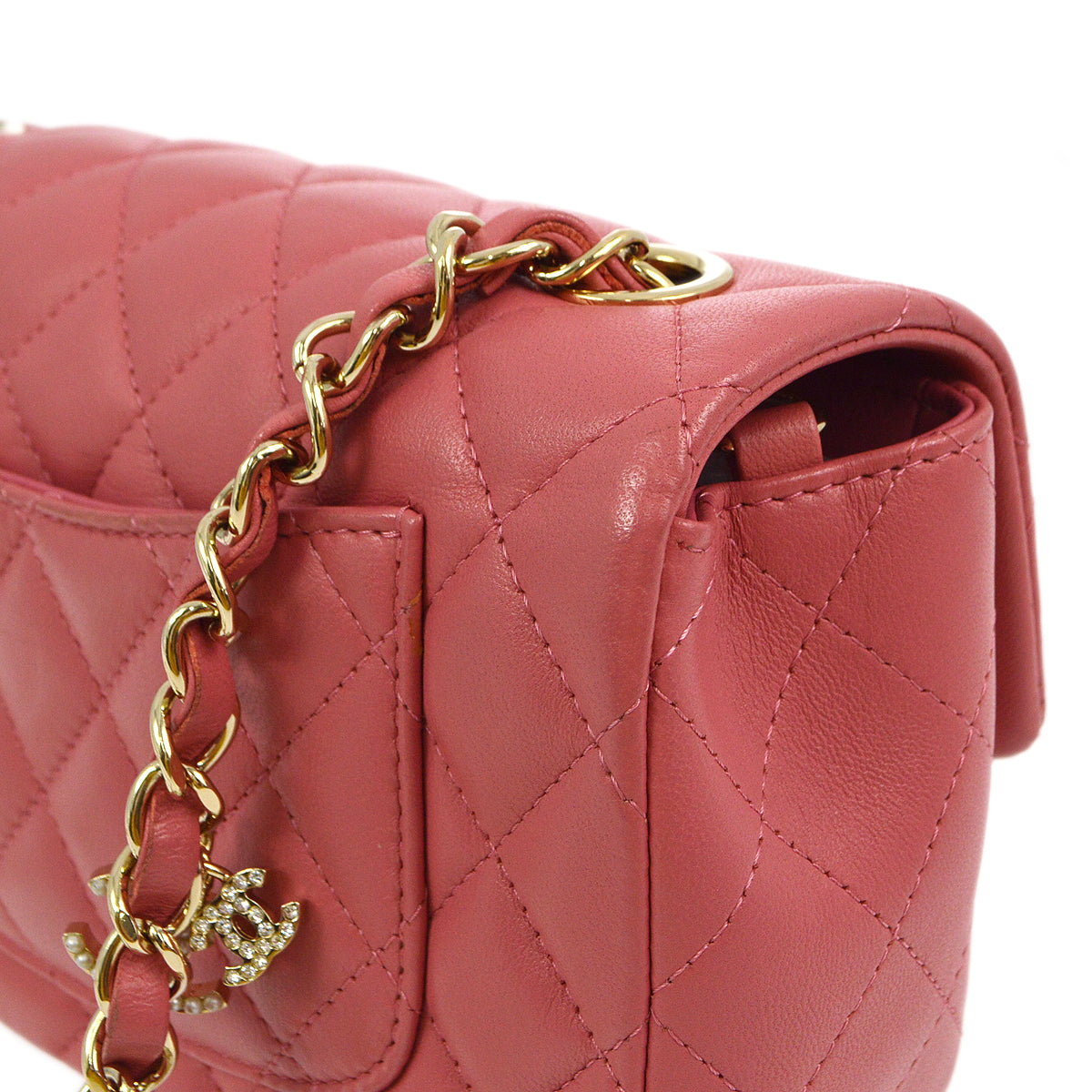 Chanel 2014 Lambskin Valentine Flap Shoulder Bag