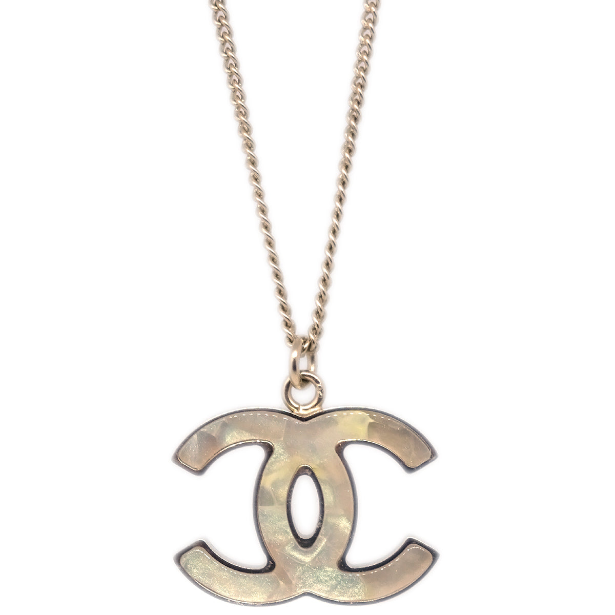 Chanel CC Chain Necklace Gold B11A